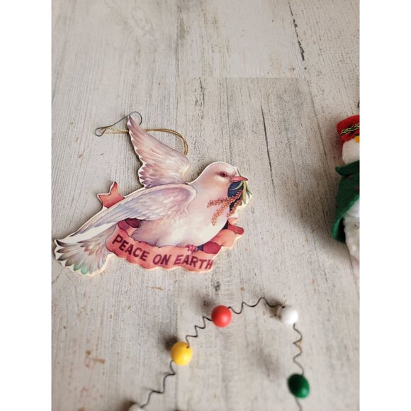 Let it snow Snowman bird variety ornament Xmas set - Picture 7 of 11